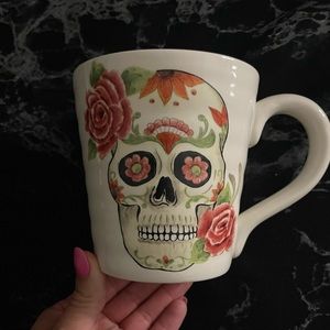 Sugar skull coffee mug